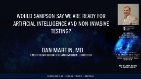 Would Sampson say we are ready for artificial intelligence and non-invasive testing? - Dan Martin, MD?